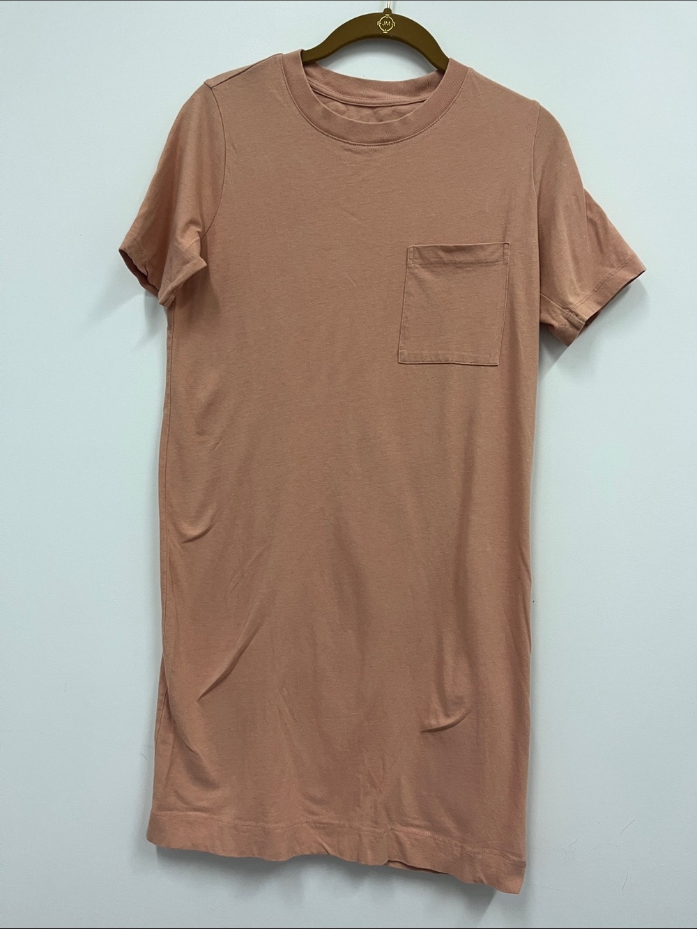 Everlane Short-Sleeve Pocket Tee Shirt dress in Dusty Rose Size XS